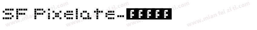 SF Pixelate字体转换
